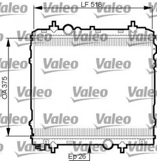 Радіатор охолодження двигуна Valeo 735531