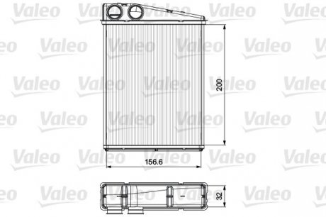 Радиатор отопителя салона Valeo 811542