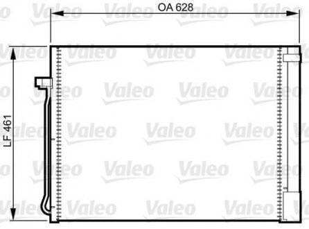 Радіатор кондиціонера Valeo 814367