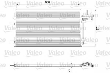 Конденсатор кондиціонера Valeo 818046