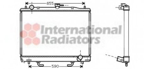 Радіатор охолодження MITSUBISHI PAJERO4 32TD AT +/-AC 99- Van Wezel 32002163 (фото 1)