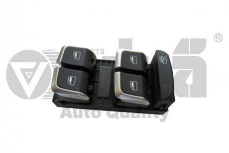 Блок управления стеклоподъемниками (хром) Audi A1 (14-),Q3 (11-) VIKA 99591802101