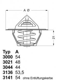 Термостат WAHLER 3000.90