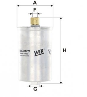 Фільтр топл. AUDI (WIX-Filtron) /PP826 WIX FILTERS WF8028