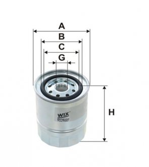 Фільтр топл. NISSAN Sunny (WIX-Filtron) /PP904 WIX FILTERS WF8100 (фото 1)