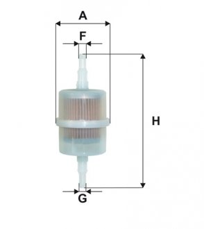 Фильтр топливный, 2.0 Ducato 82-90, 1.3Fiorino 88-01/Master 80-98, Trafic 89-03/Favorit 89-94 WIX FILTERS WF8127 (фото 1)