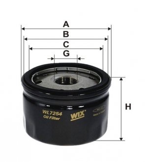 Фільтр оливи WIX FILTERS WL7254