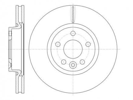 Диск тормозной передний, FORD Mondeo, 1.6-2.5, 07-15 WOKING D61019.10