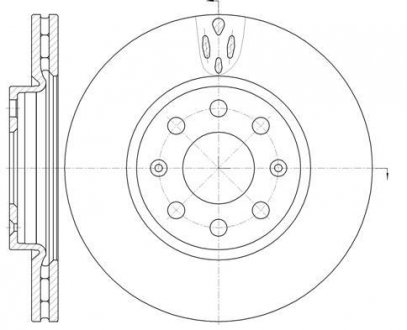 Диск тормозной, FIAT/OPEL, 0.9-1.4, 350 A1.000, 05- WOKING D6981.10