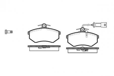 Колодки гальмівні дискові передні Chery Amulet ii 1.8 10-,Chery Amulet ii 2.0 WOKING P034302