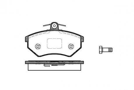 Колодки тормозные дисковые передние Chery Amulet 1.3 03-10,Chery Amulet 1.5 03-1 WOKING P034340