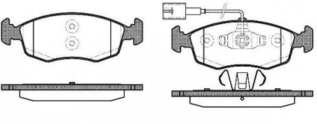 Колодки тормозные дисковые передние Fiat 500 0.9 07-,Fiat 500 c 0.9 09-,Fiat Gra WOKING P072352