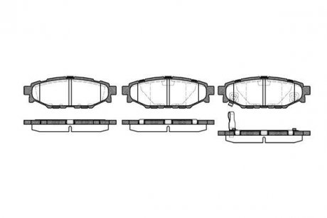 Гальмівні колодки задн. Forester/Impreza/Legacy/Outback09- WOKING P1036301