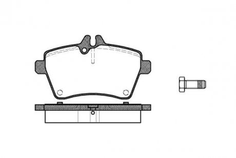 Гальмівні колодки пер. Yaris/W169/W245 04- WOKING P10443.00