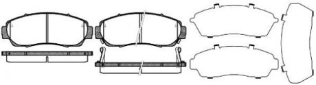 Тормозные колодки перед. Civic/Crosstour/CR-V (05-21) WOKING P10713.12