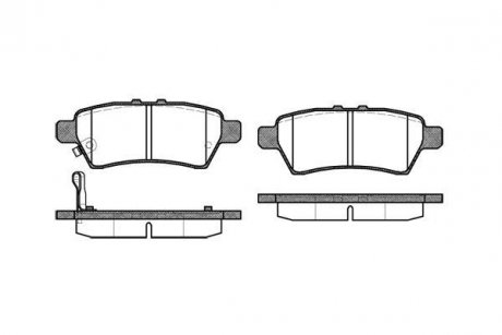 Тормозные колодки зад. Nissan Pathfinder 05- (Tokico) WOKING P10883.01