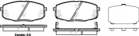 Гальмівні колодки перед. Hyundia i30/KIA C\'eed 02- WOKING P11383.12