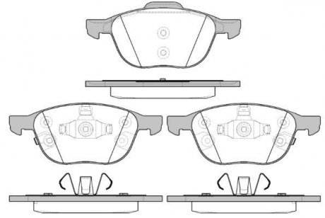 Колодки тормозные дисковые передние Ford Focus iii Electric 10- (P11823.12) WOKI WOKING P1182312