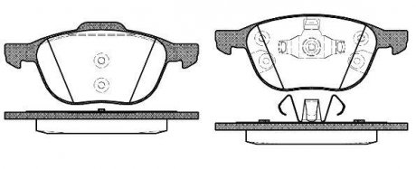 Колодки передние, 11- Ford Focus (Ate) WOKING P11823.30