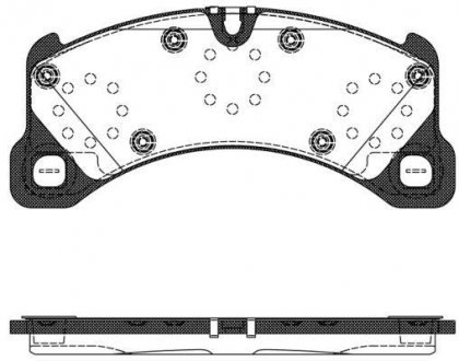 Колодки гальмівні дискові передні Porsche Cayenne 3.0 10-,Porsche Cayenne 3.6 WOKING P1245350