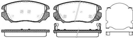 Гальмівні колодки пер. Insignia/Insignia/Malibu/9-5 08-17 WOKING P1285302