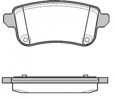 Колодки тормозные дисковые задние Renault Megane iii 1.2 08-,Renault Megane iii WOKING P1287310