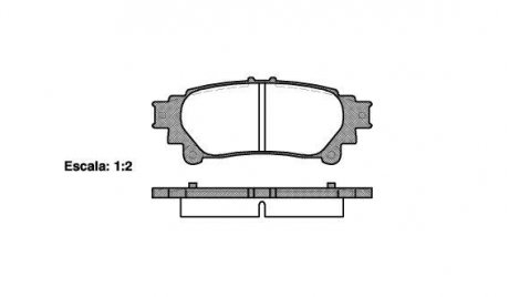 Гальмівні колодки зад. Lexus RX 08-15/Toyota Prius 09- (akebono) WOKING P1295300