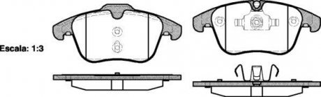 Гальмівні колодки пер. V60/S60/XC70/V70/S80/Discovery/Evoque/Freelander/Galaxy/Mondeo/S-Max 06- WOKING P13193.00