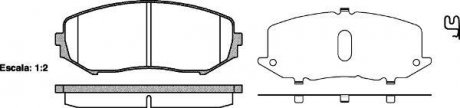 Гальмівні колодки перед. Suzuki Grand Vitara 05-15 (tociko) WOKING P1325302