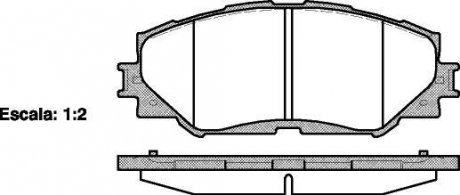 Гальмівні колодки перед. Toyota RAV4 06- (139,1x56x17,5) WOKING P13323.00