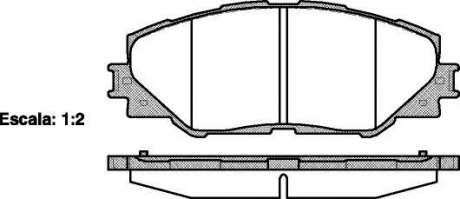 Гальмівні колодки перед. AURIS/RAV 4 III/RAV 4 IV 1.8-2.5H 06- WOKING P1334300