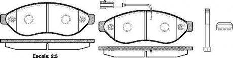 Гальмівні колодки перед. Jumper/Ducato/Boxer 06- (1.1-1.5t) WOKING P1337301