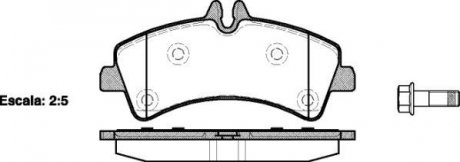 Колодки задние DB518, (тип BOSCH) WOKING P13473.00