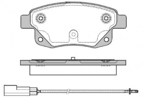 Колодки тормозные дисковые задние Ford Tourneo connect 1.8 02-13,Ford Transit 2. WOKING P1352301