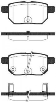 Колодки гальмівні задні дискові Lexus Ct (zwa10_) 1.8 10-,Toyota Auris 1.8 06- WOKING P1386322