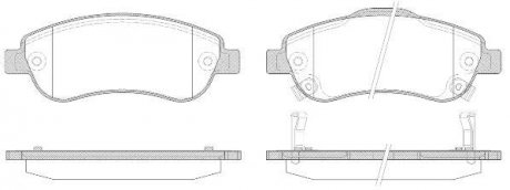 Колодки тормозные дисковые передние Honda Cr-v iii 2.0 06-,Honda Cr-v iii 2.2 06 WOKING P1389302