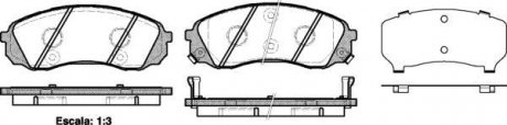 Колодки гальмівні диск. перед. (Remsa) Hyundai H-1 08> / Carnival 06> WOKING P13913.02