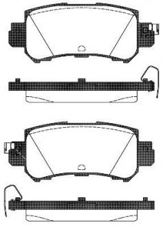 Колодки тормозные дисковые задние Mazda Cx-5 2.0 11-,Mazda Cx-5 2.2 11- (P14073. WOKING P1407300