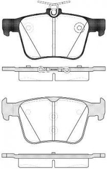 Гальмівні колодки задні Skoda Kodiaq/SuperB/VW Touran/Passat B8 14-/Golf/Seat/Audi A3 12-/Q3 18- WOKING P14163.10