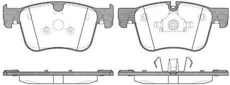 Колодки тормозные дисковые PSA C4 Picasso, Grand Picasso 13> / 308 II / перед (P WOKING P1460300