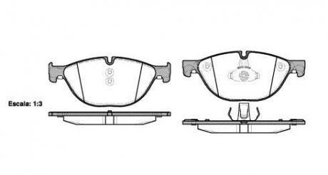 Колодки гальмівні дискові передні Bmw 5 2.0 09-,Bmw 5 3.0 09-,Bmw 5 4.4 09- (P WOKING P1514300