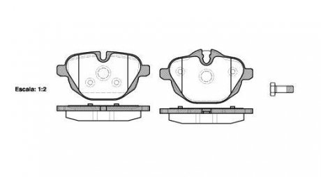 Тормозные колодки, комплект, дисковый тормоз, BMW X3, (F25) XDrive 20 D, N57 D30 A, 16- WOKING P15213.00