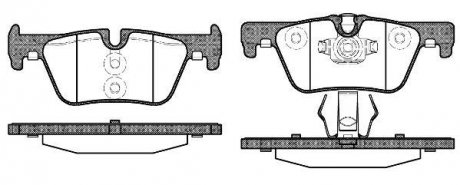 Тормозные колодки, комплект, BMW 3 Touring, 330 i, B48 B20 A, 14- WOKING P15763.00