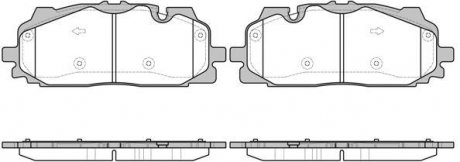 Колодки гальмівні дискові передні Audi Q7 3.0 15- (P17673.00) WOKING P1767300