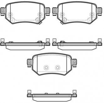 Колодки тормозные дисковые задние Mazda 6 2.0 12-,Mazda 6 2.2 12-,Mazda 6 2.5 12 WOKING P1782302 (фото 1)