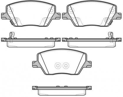 Тормозные колодки передние Fiat Tipo 1.3-1.6 16-20 WOKING P17953.02