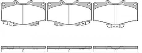 Колодки гальмівні дискові передні Great wall Safe 2.2 02-09 (P2153.04) WOKING P215304