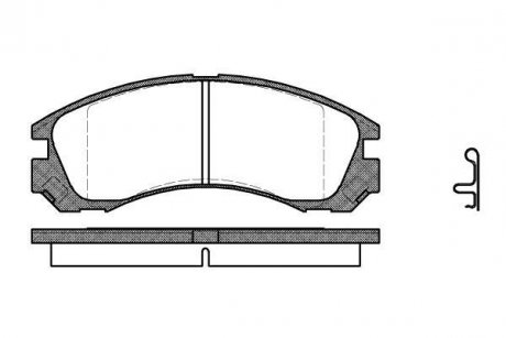 Гальмівні колодки перед MITSUBISHI Outlander 12-/ WOKING P254322