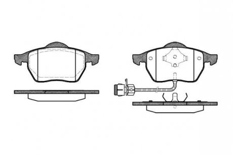 Колодки тормозные дисковые передние, AUDI A4, A6; Seat Exeo; Skoda Superb; VW Passat 95-11 WOKING P2903.02