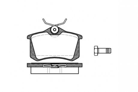 Колодки задние, 1.6/2.0HDI 02- (тип Lucas) WOKING P3633.01